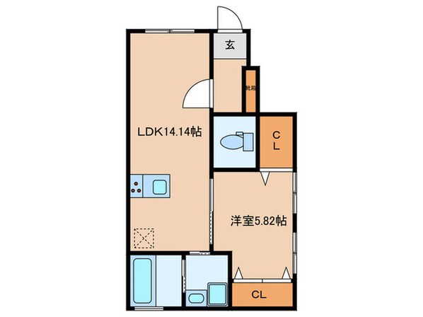 ラフィネ岡崎の物件間取画像